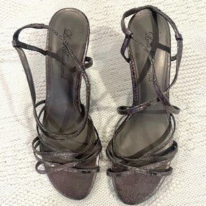 Lulu Townsend Special Occasion Strappy Heels, size 8.5